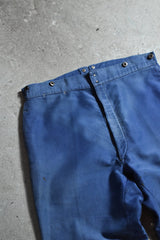 1930年代~40年代「ル・モン・サン・ミッシェル」フランス製ヴィンテージモールスキンバックルワークパンツ