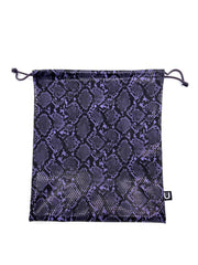 SUBU RE: PYTHON PURPLE あったか撥水スリッパ ヘビ柄 パープル