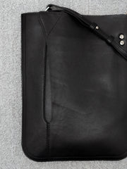 1DYLL - 1ds DIMPLE FLAP CROSSBODY –BLACK CALF LEATHER