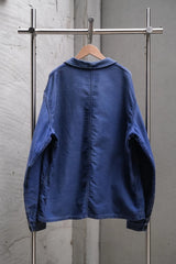 Adolphe Lafont French Vintage Blue Moleskin Work Jacket 法國古著藍色鼴鼠皮工裝外套