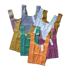 SCHOOL TIE FABRIC BAG available in multiple colors