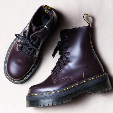 Dr. Martens Jadon 8 Eyes Leather Boots馬汀大夫皮革厚底8孔拉鍊靴全新