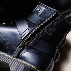 Dr. Martens Cristofor Leather Harness Boots Dr. Martens equestrian style leather lace-up boots