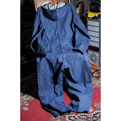 1950's Vintage OVERDIER MFG CORP Denim Coverall 1950's original vintage denim hooded overalls