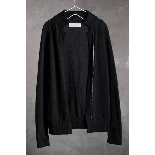Yohji Yamamoto +NIOR Wool Knit Sweater Jacket山本耀司副線 羊毛針織毛衣外套