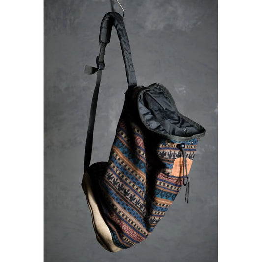 Pendleton 1980’s Vintage Native Pattern Wool Blanket Bag 美國老牌羊毛圖騰地毯束口包