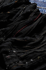 Remake Vintage Multi Patchwork Denim Jeans 古著重製系列 多重拼接闊腿牛仔褲