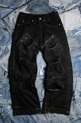 Remake Vintage Multi Pocket Patch デニム ジーンズ ヴィンテージリメイクシリーズ マルチポケットステッチジーンズ