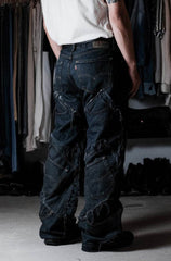 Remake Vintage Multi Pocket Patch デニム ジーンズ ヴィンテージリメイクシリーズ マルチポケットステッチジーンズ