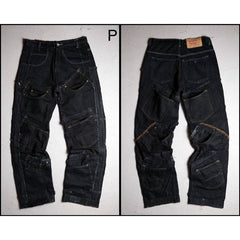 Remake Vintage Multi Pocket Patch デニム ジーンズ ヴィンテージリメイクシリーズ マルチポケットステッチジーンズ