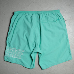 Supreme 19S/S Logo Appliqué Water Short embroidered Logo water-repellent casual shorts