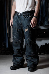 Remake Vintage Multi Pocket Patch デニム ジーンズ ヴィンテージリメイクシリーズ マルチポケットステッチジーンズ