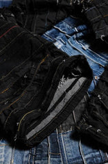 Remake Vintage Multi Patchwork Denim Jeans 古著重製系列 多重拼接闊腿牛仔褲