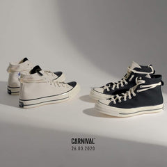 Fear Of God ESSENTIALS x Converse Chuck 70 High joint style leather splicing high-top canvas shoes