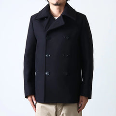 YAECA Like Wear Wool Navy Pea Coat