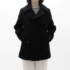 YAECA Like Wear Wool Navy Pea Coat