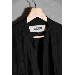 BASISBROEK 22S/S LEIDEN JUMPSUIT - BLACK ベルギー製日本人デザイナーブランドのリネンジャンプスーツ