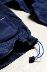 Porter Classic Nylon Stretch Sweatshirt Katsuyuki Yoshida's indigo-dyed nylon sweatshirt made in Japan (product at Anemone Studio)