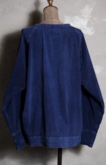 Porter Classic Nylon Stretch Sweatshirt Katsuyuki Yoshida's indigo-dyed nylon sweatshirt made in Japan (product at Anemone Studio)