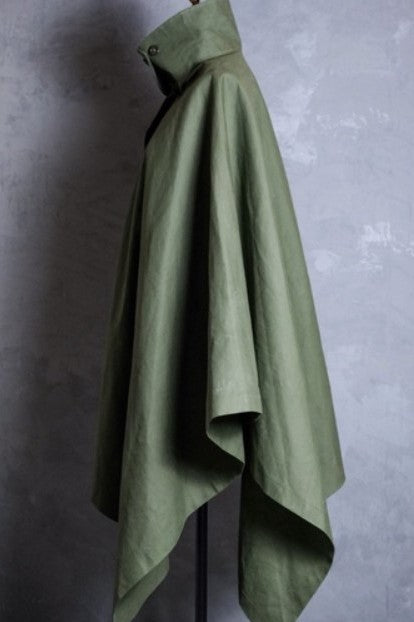 Dutch 1980’s Vintage Army Waterproof Rain Cape 荷蘭公發 軍用斗篷 雨衣