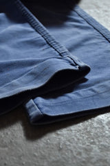 1960’s~70’s ”barbe bleue” French Vintage Moleskin Overalls 法國古著 鼴鼠皮 補丁 褪色藍染 工裝吊帶褲 法工褲