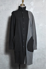 Professor.E Linen Worker’s Coat 棉麻拼接襯衫式外套