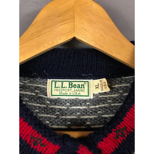 美國製 雪花毛衣 Vintage L.L.Bean