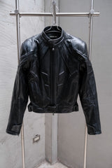 Songaa don 23FW Cow Leather Biker Jacket 中國設計師品牌 牛皮賽車外套