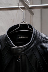 Songaa don 23FW Cow Leather Biker Jacket 中國設計師品牌 牛皮賽車外套