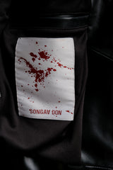 Songaa don 23FW Cow Leather Biker Jacket 中國設計師品牌 牛皮賽車外套