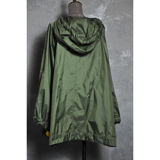 Burberry Slindon Rope Drawstring Anorak Jacket Olive green half-zip pullover windbreaker jacket