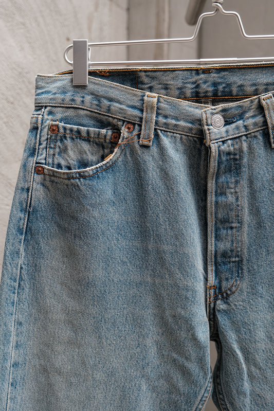 1996's Levi's Denim 501 Jeans Made in U.S.A 90年代501丹寧褲 褲腳縫線拆除 美國製