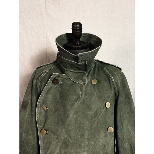 French 1940’s M-38 Motorcycle Double Breasted Jacket 法國陸軍 機車騎兵 雙排扣大衣