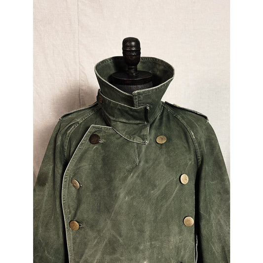 French 1940's M-38 Motorcycle Double Breasted Jacket French Army Motorcycle Cavalry Double Breasted Jacket