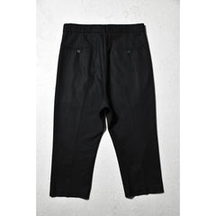 RICK OWENS Cropped pants wide version high waist suit cropped pants