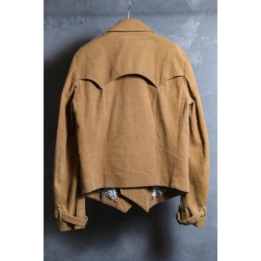 Number (N)ine 07S/S "About A Boy" Corduroy Rider Jacket 宮下貴裕時期 燈芯絨雙排扣騎士外套音符內襯日本製