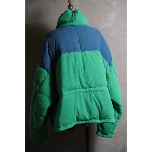 Ground Zero Oversized Down Fleece Jacket香港設計師品牌 搖粒絨撞色拼接羽絨外套