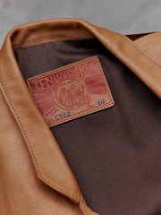 Tenjin Works Craftman Leather Vest日本手工植鞣皮革品牌 牛皮雙色四口袋背心 日本製