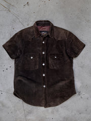 Harley-Davidson Suede Short Sleeve Western Shirt 哈雷麂皮短袖西部襯衫