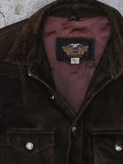 Harley-Davidson Suede Short Sleeve Western Shirt 哈雷麂皮短袖西部襯衫