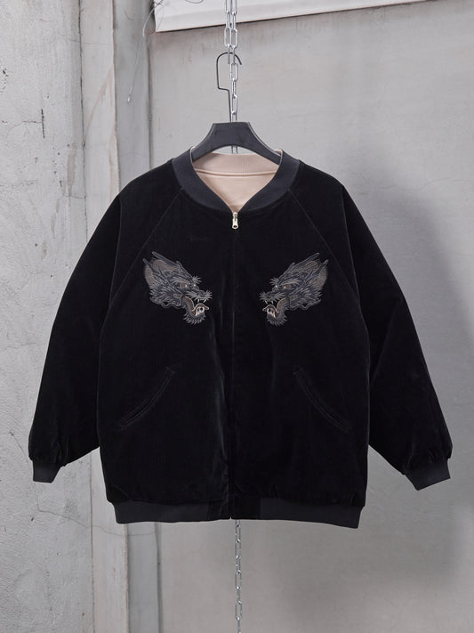 GRS SIGNATURE SOUVENIR JACKET 2.0 香港潮流品牌 九龍城寨 刺繡鋪棉外套 雙面穿