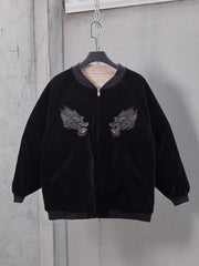 GRS SIGNATURE SOUVENIR JACKET 2.0 香港潮流品牌 九龍城寨 刺繡鋪棉外套 雙面穿