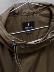 Snowpeak VENTILE JK-16AU110 Over Coat 日本戶外品牌 長絨棉多口袋綠色大衣