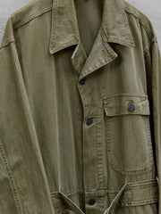 WWII U.S. Army 13-Star HBT Coverall (Belted)／二戰美軍十三星連身工作服