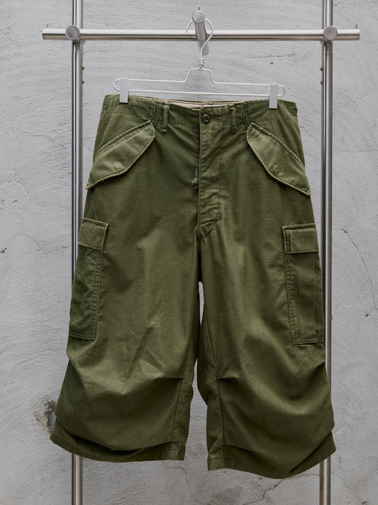 1950s U.S. Army M-1951 Cold Weather Field Trousers (OG-107) 50年代美軍 M-1951 OG-107 防風野戰長褲(褲長裁短)