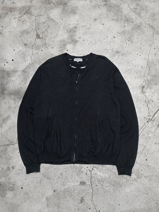 Yohji Yamamoto Pour Homme Knitted Zipper Jacket&nbsp;山本耀司支線 刺繡針織拉鏈外套