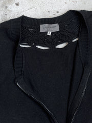 Yohji Yamamoto Pour Homme Knitted Zipper Jacket&nbsp;山本耀司支線 刺繡針織拉鏈外套