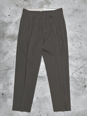 SSStein Gray Pleated Slacks 日本極簡設計品牌 灰棕羊毛雙打褶西裝褲