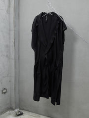 Ground Y Yohji Yamamoto Long Coat 山本耀司支線 無袖翻領垂墜感長版罩衫 純天絲材質