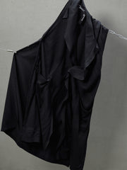 Ground Y Yohji Yamamoto Long Coat 山本耀司支線 無袖翻領垂墜感長版罩衫 純天絲材質